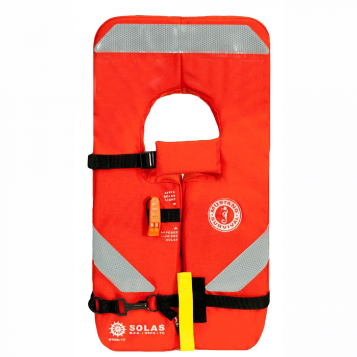 Mustang Survival Mustang SOLAS Type 1 Adult Life Jacket - Orange - $99.38 at Everest