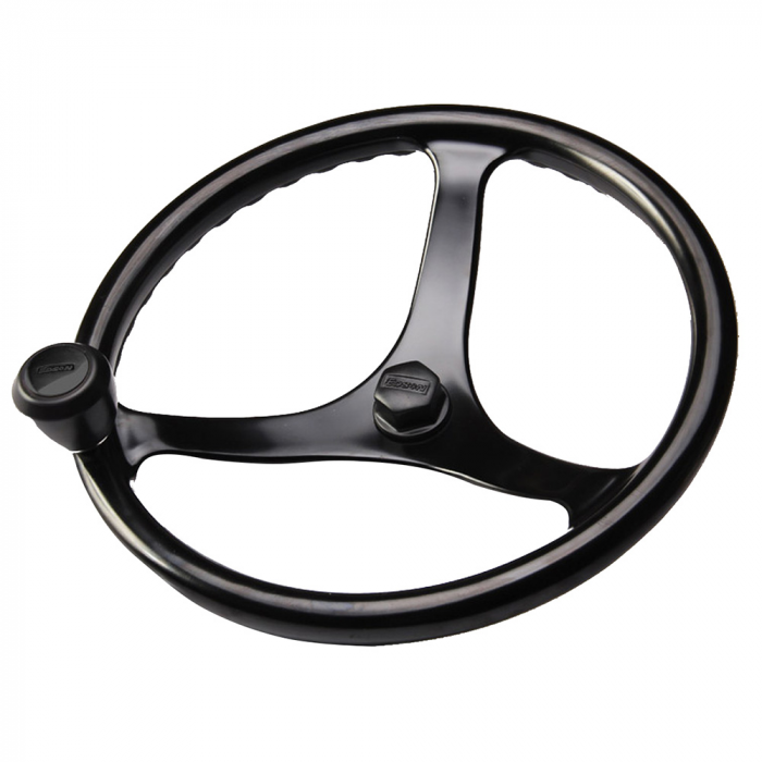Edson Marine Edson Power Wheel Black w/Black Nut & Black Knob - 14.5 - $744.12 at Everest