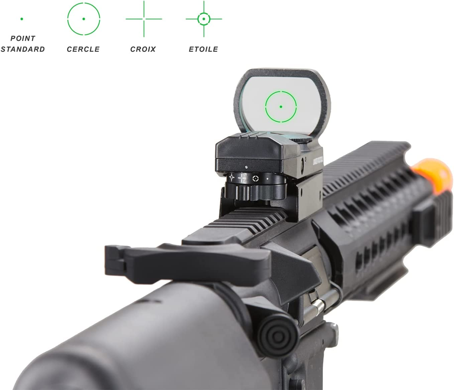 Lancer Tactical<Br><Br> Lancer Tactical Airsoft 4 Reticle Red/Green Reflective Sight Black - $35.99 at Everest