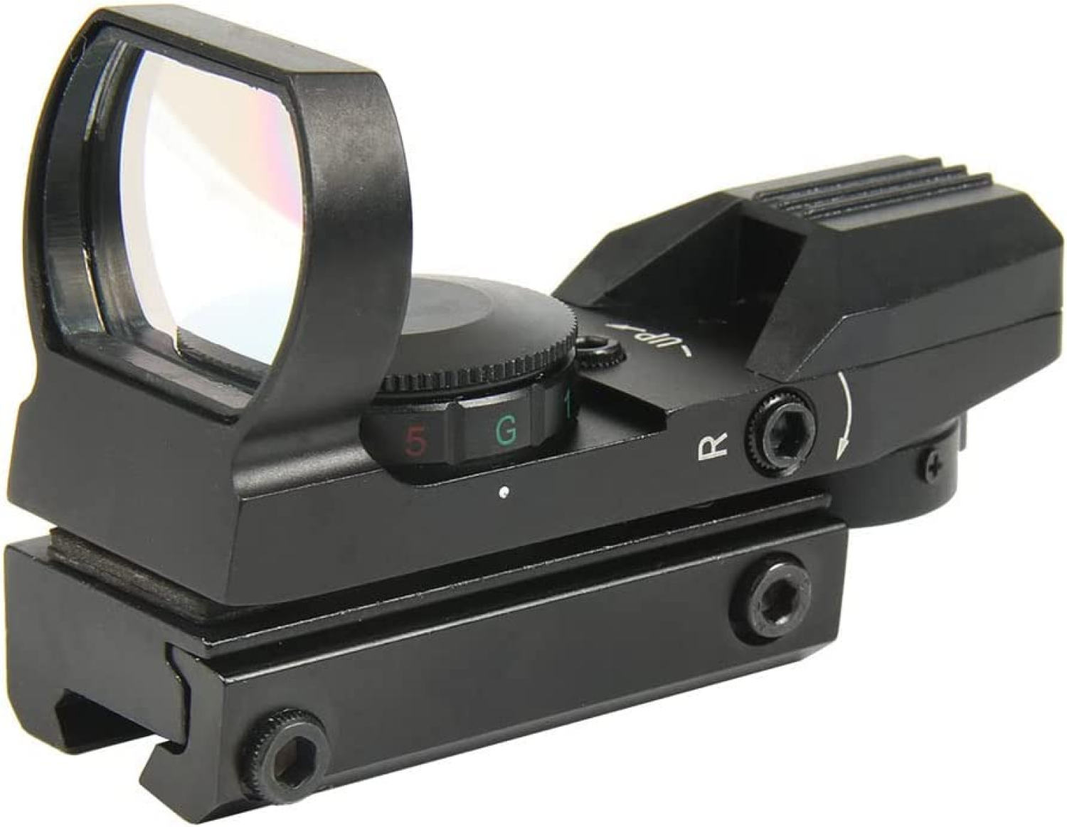 Tacfun TACFUN Red and Green Reflex Sight with 4 Reticles, 3/8&quote; Dovetail Mount for Airgun Airsoft and .22 RF - $38.95 at Everest