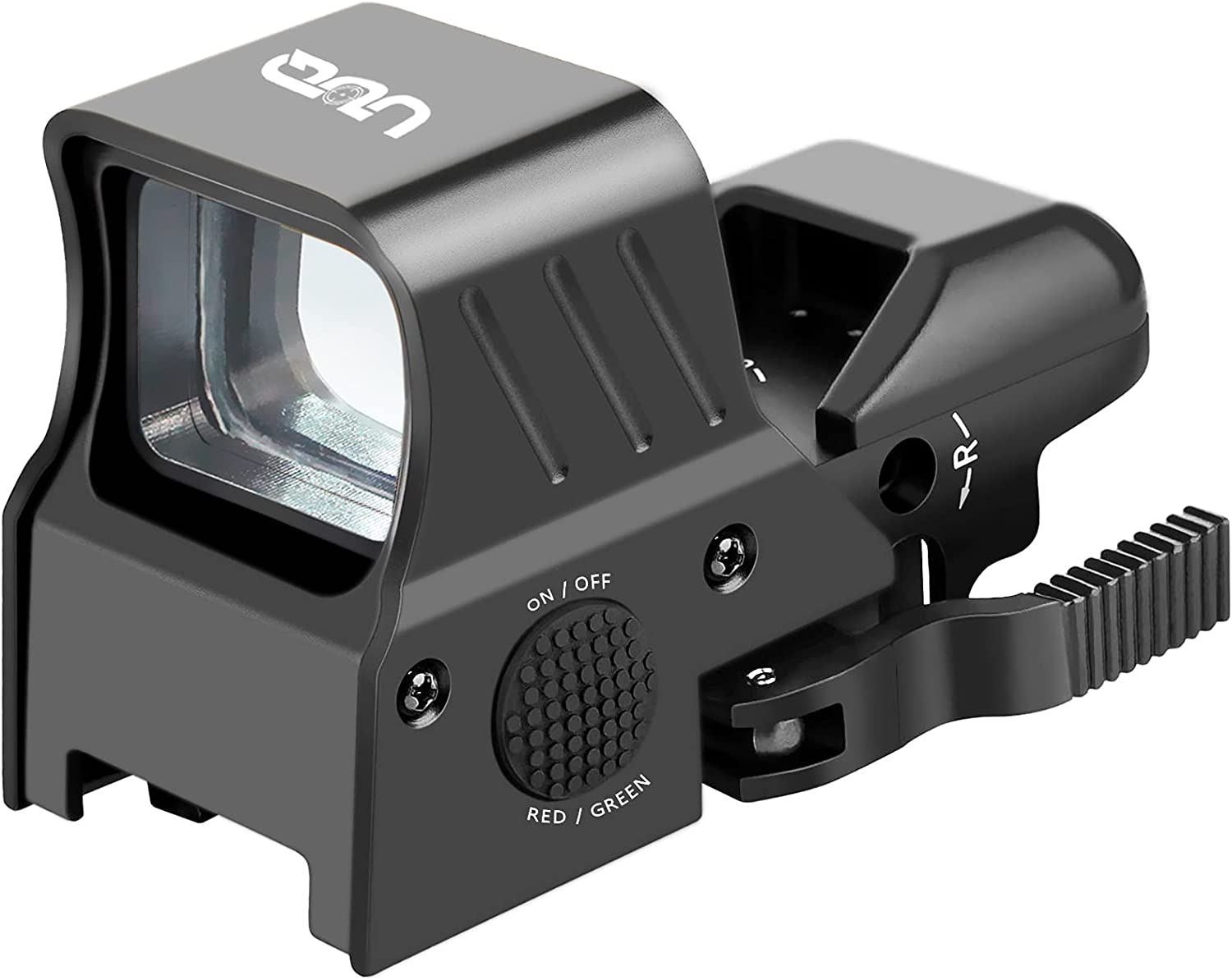 Whoop UUQ 1 x 22 x 32 Inch Red and Green Dot Sight 4 Reticle Reflex Sight with Quick Mount and 20mm Rail - $49.99 at Everest
