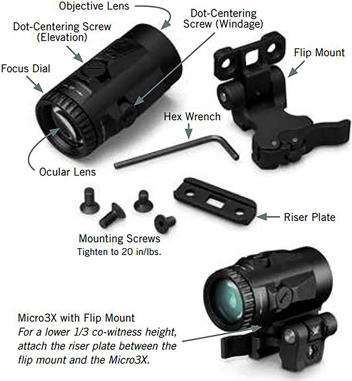 Vortex Vortex Optics Micro Magnifier with Quick Release Bracket - $249.98 at Everest