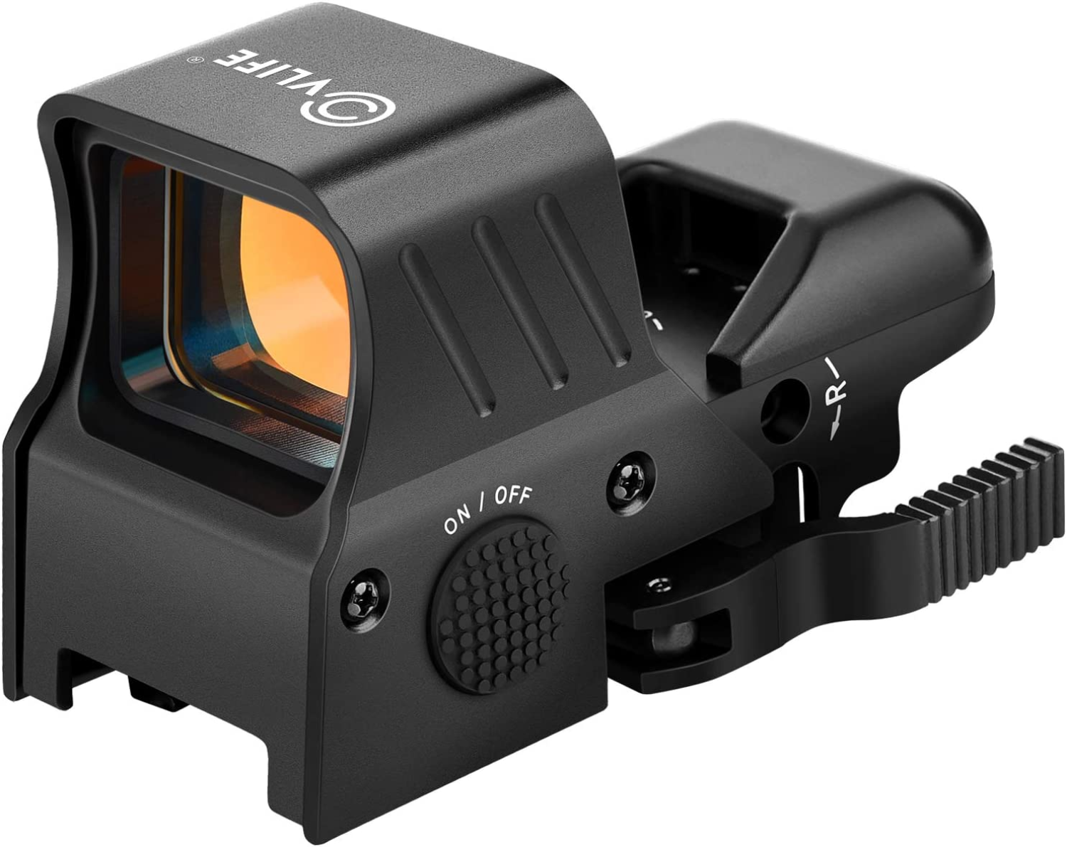 CVLIFE 1x22x33 Red Dot Sight 4 Reticles Reflex Sight with Quick Detach Mount for 20mm Picatinny Rail