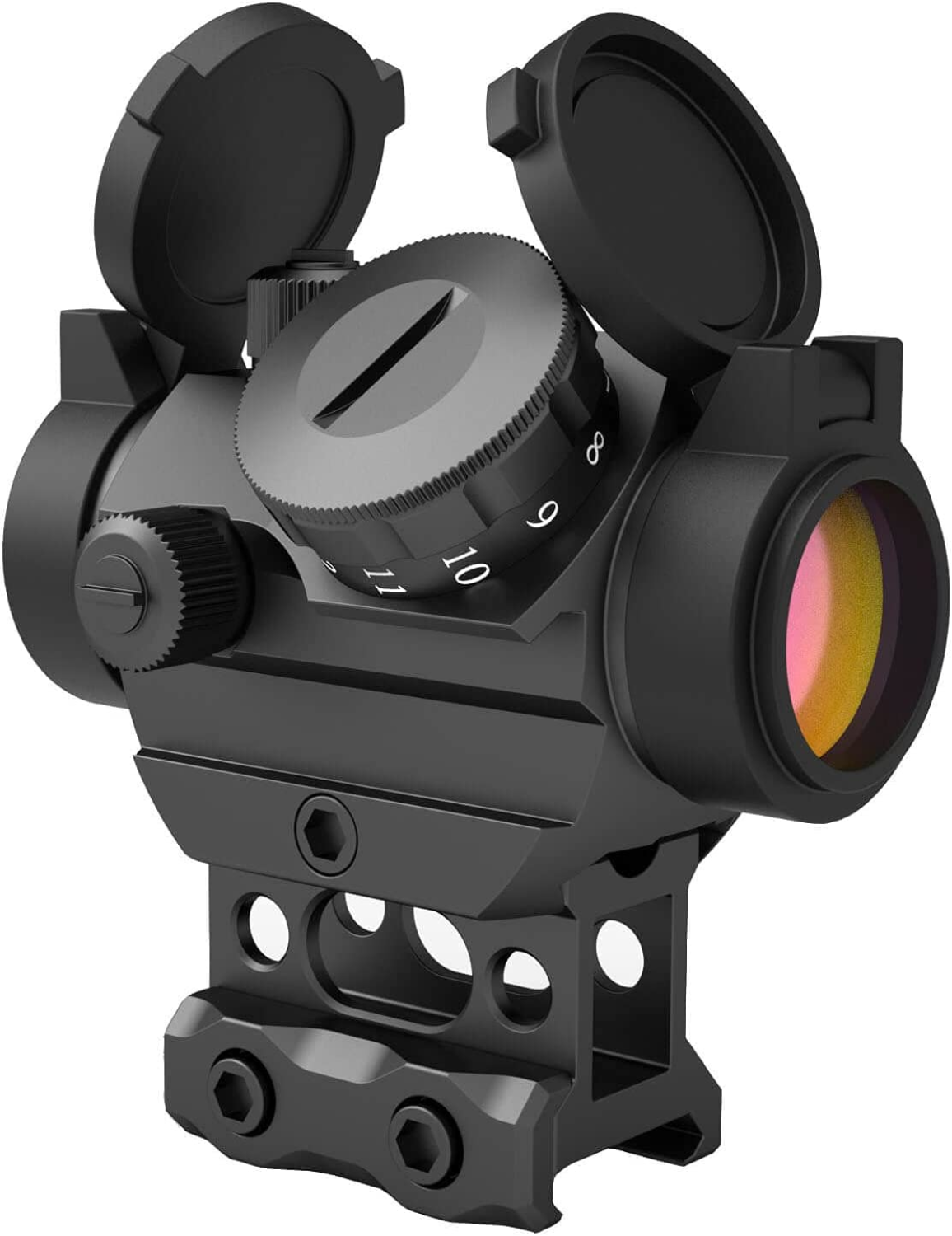 Aimsniper Aimsniper Red dot Sight Hunting Gun Reflex Sights Rifle Scope with Flip Up Covers and 1 Inch 20mm Riser Mount - $35.99 at Everest