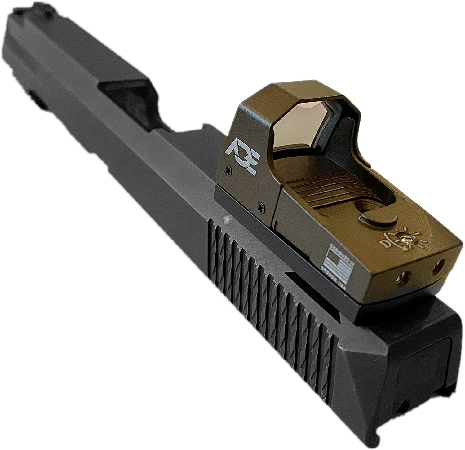 Ade Advanced Optics Huracan Green Dot Micro Mini Reflex Sight for Handgun - FDE/TAN Body Color
