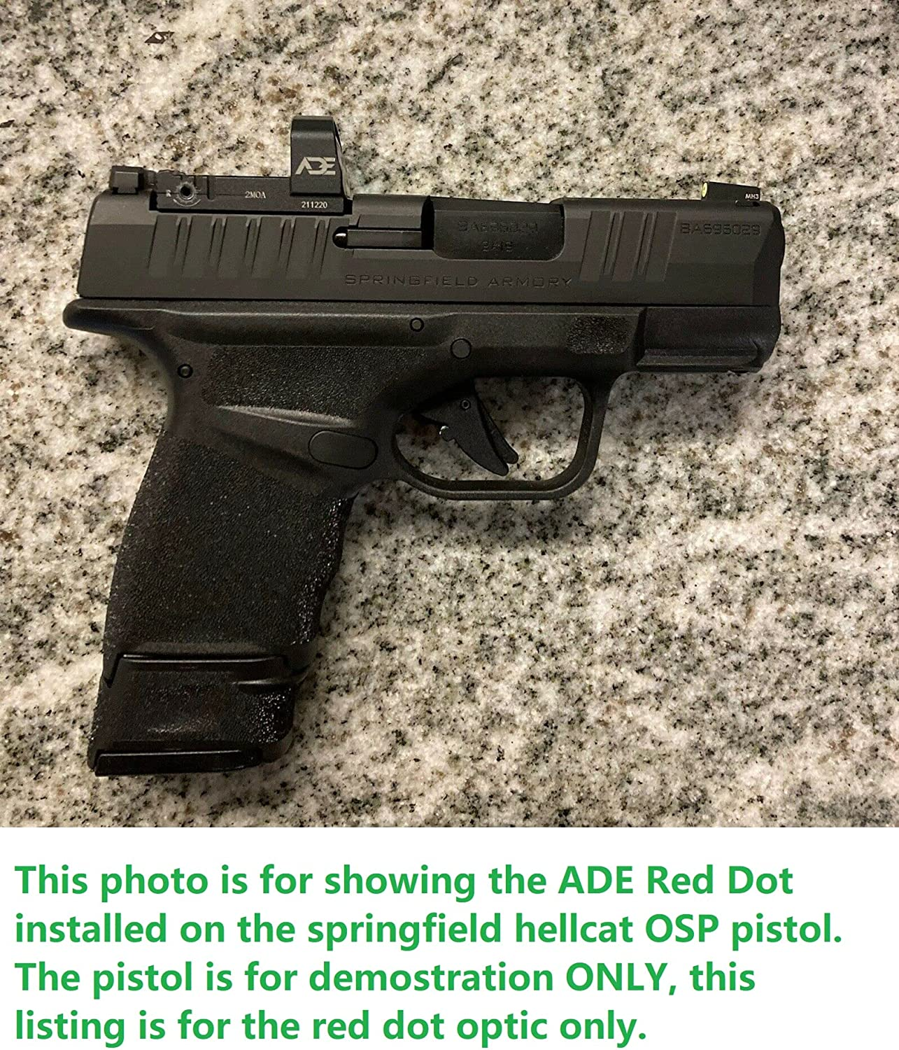 Ade NUWA 2MOA Micro Red Dot for RMS/RMSC Footprint Optics Ready Pistol Such as Canik TP9 Elite SC, Mete SFT, Sig Sauer P365XL/P365X,Ruger Max-9,Glock 43 MOS, Springfield Hellcat OSP/PRO