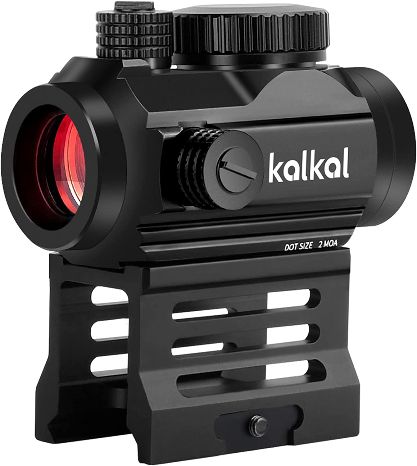 Kalkal Kalkal Red Dot Sight, 2 MOA 1x20mm Micro Red Dot Scope, Shake Awake Reflex Sight with 12 Brightness Settings, Gun Sight for 20mm Picatinny/Weaver Rail, Waterproof, Black - $45.99 at Everest