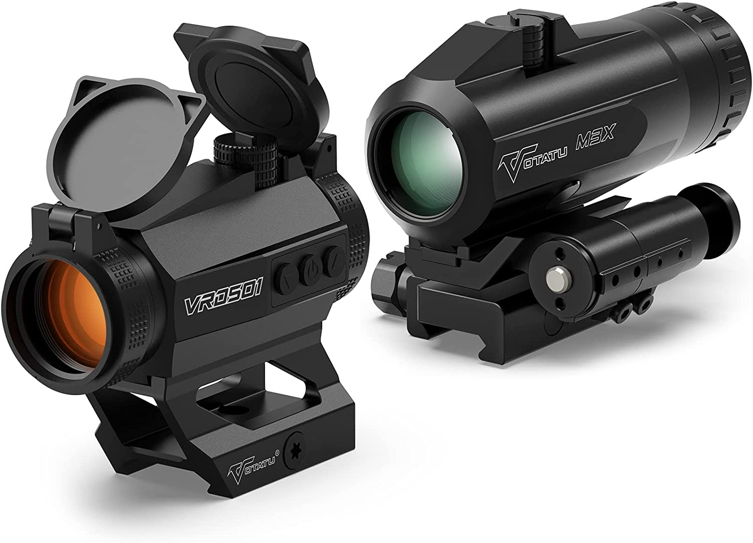 Votatu Votatu Red Dot Sight Magnifier Combo, VRD501 Auto On&Off Red Dot Optics with M3X Flip to Side Magnifier Absolute Co-Witness - $159.99 at Everest