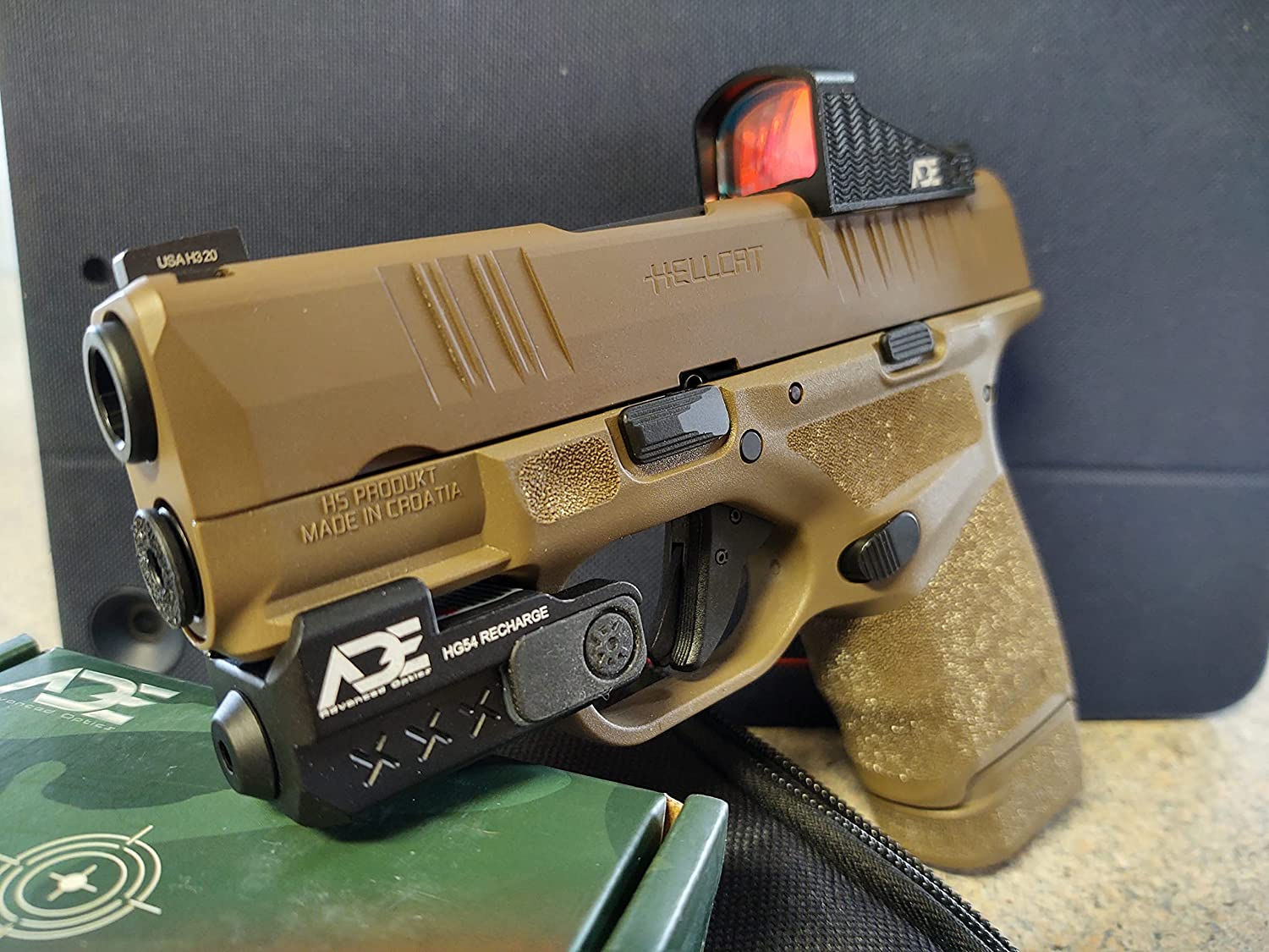 ADE Spike Micro Green Dot Sight for RMS/RMSC Sprint Optics Pistol Listed as Canik TP9 Elite SC, Mete SFT, Sig Sauer P365XL/P365X, Ruger Max-9, Glock 43MOS/48 MOS, Springfield Hellcat OSP/PRO