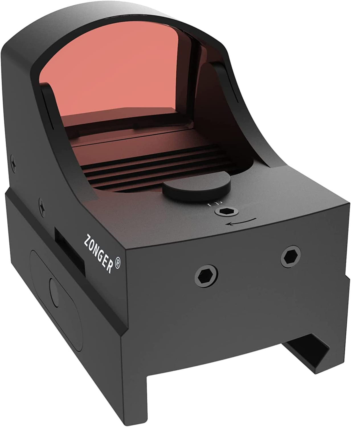 ZONGER Open-Single Point Electronic Red Dot Sight | Reflex Sight | Fit Picatinny Rail | Black