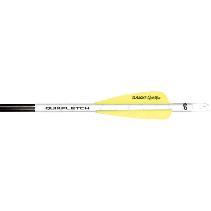 Nap NAP Quikfletch QuickSpin Fletch Rap White and Yellow 4 in. - $22.00 at Everest