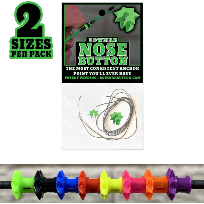 Bowmar Archery Bowmar Nose Button Red 2 pc. Small/Large - $16.99 at Everest