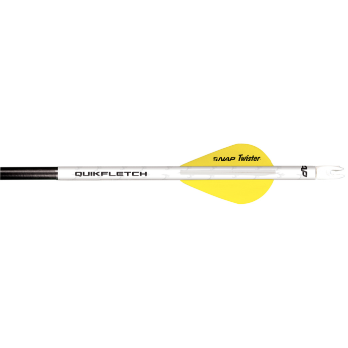 New Archery Products NAP Quikfletch w/Twister Vanes White/Yellow 6 pk. - $15.24 at Everest
