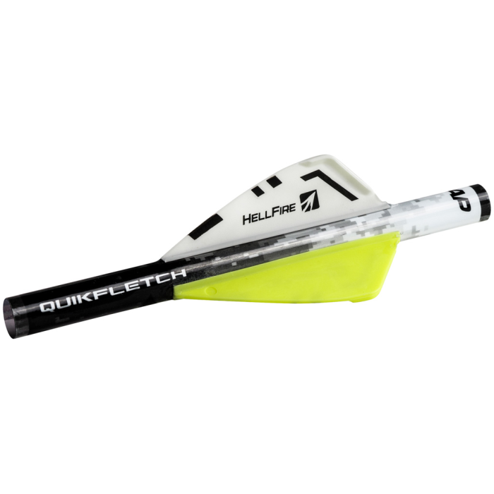 New Archery Products NAP Quikfletch Hellfire White/Yellow/Yellow 2 in. 6 pk - $17.92 at Everest