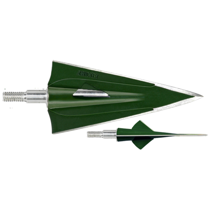 Zwickey Zwickey No Mercy Broadheads Screw In 4 Blade 165 gr. 3 pk. - $21.79 at Everest