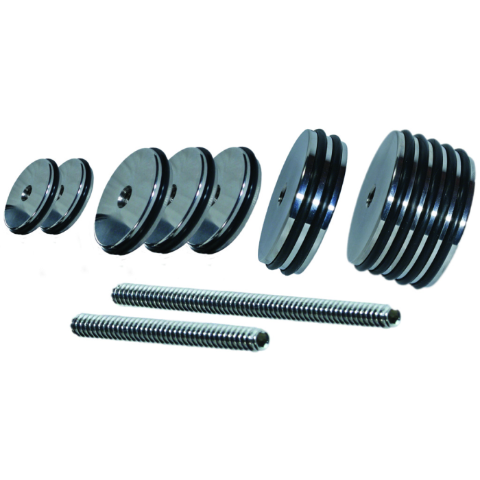 Dead Center Custom Balance Weight Kit Polished Silver