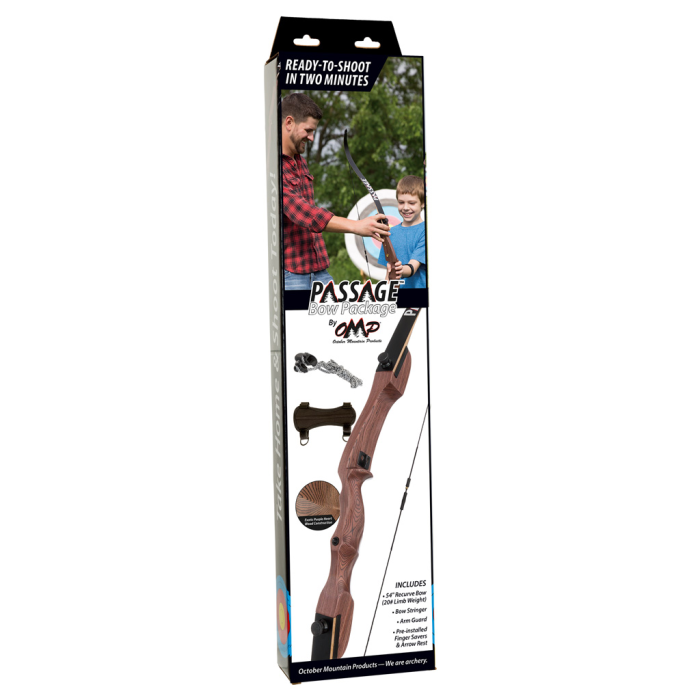 October Mountain October Mountain Passage Recurve Bow Package 54 in. 20 lbs. RH No Arrows or Quiver - $85.64 at Everest