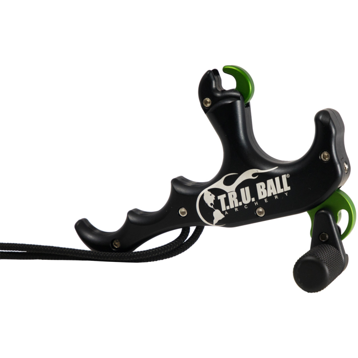 TRU Ball T-Rex Release Bone Collector 4 Finger Black