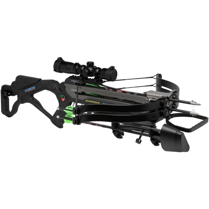 Excalibur TwinStrike TAC2 Crossbow Package Black with Tact 100 Scope and Charger EXT