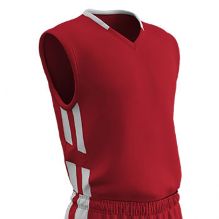 Champro Champro Youth Muscle Basketball Jersey Scarlet White Small - $9.17 at Everest