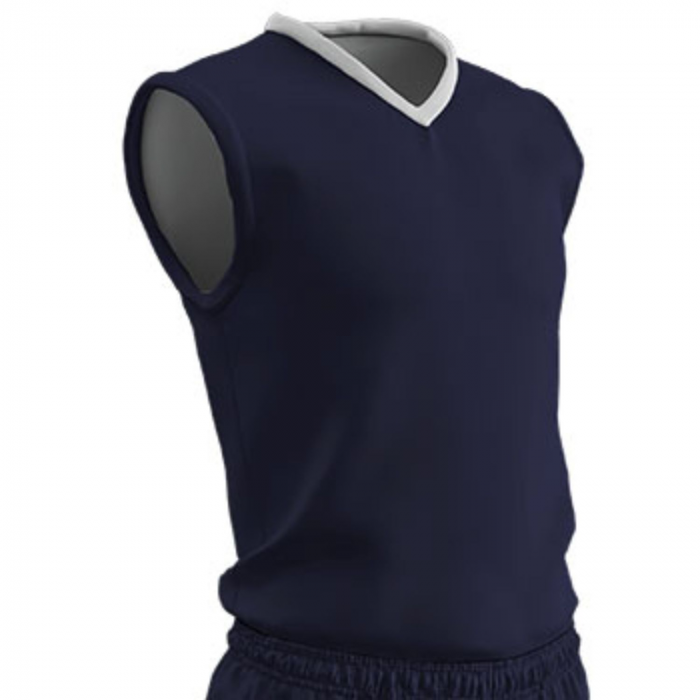 Champro Adult Clutch Basketball Jersey Navy White Medium