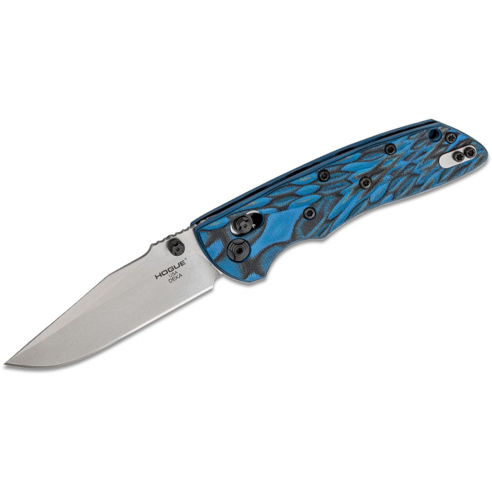 Hogue Hogue Deka 3.25in Lck Fold Clip Pt Tumble Fin G10 Blue Lava - $166.46 at Everest
