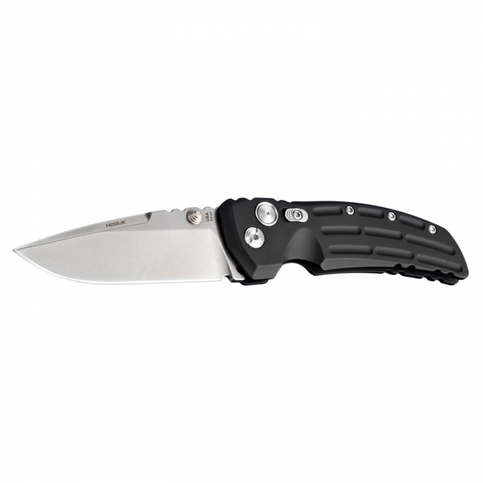 Hogue Hogue EX01 4 inch Fold Drop Pt Tumb Finish Alum Matte Black - $197.96 at Everest
