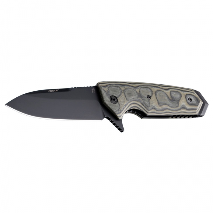 Hogue Hogue EX02 3.75in Folder Spear Pt Flipper Blk Finish G10 Grn - $178.46 at Everest