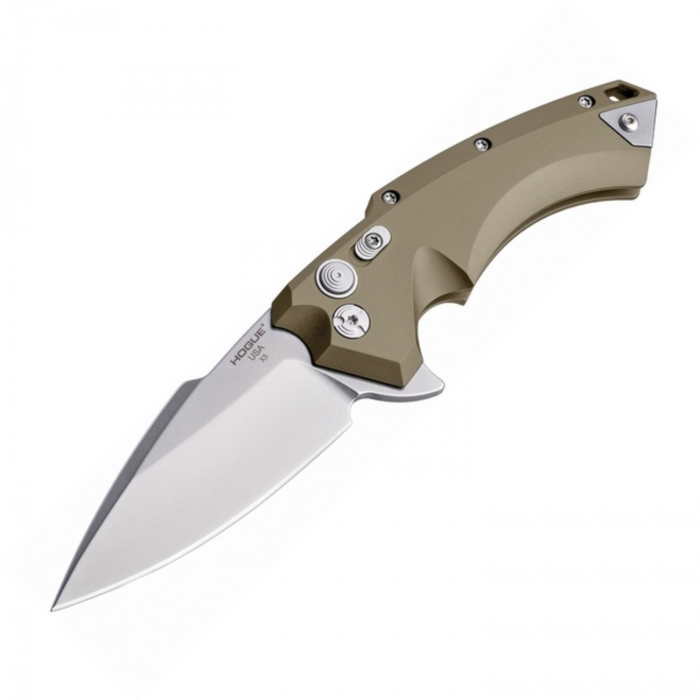 Hogue Hogue X5 4in Folder Spear Pt Tumbled Fin Flat Dk Earth Alum - $209.96 at Everest