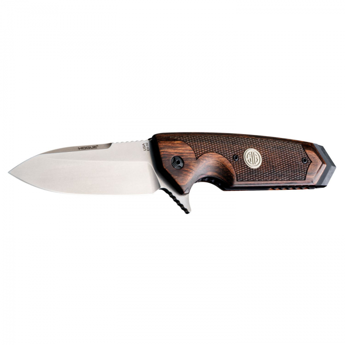 Hogue Hogue EX02 3.75in Sig ASE Fold Spear Pt Flip Tumble Fin Wood - $186.96 at Everest