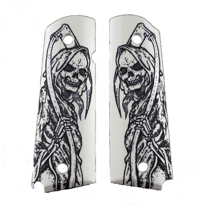Hogue Hogue Govt 1911 Scrimshaw Ivory Ambi Cut Reaper Full Body X2 - $50.96 at Everest