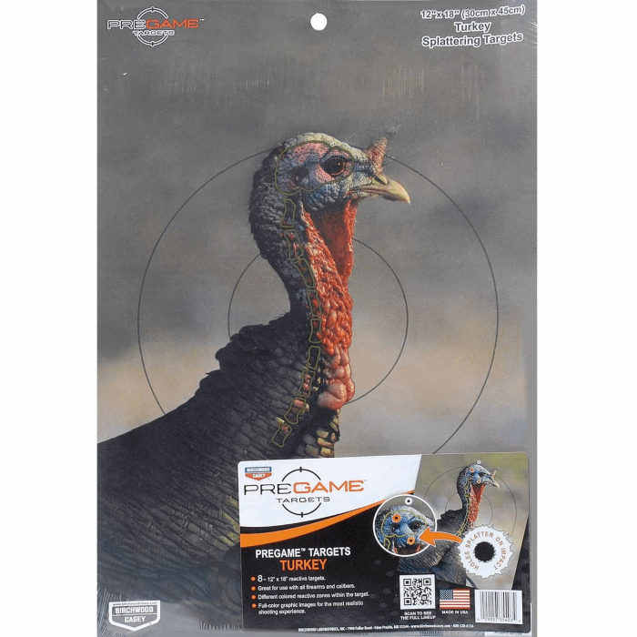 Birchwood Casey Birchwood Casey Pregame 12x18 Turkey Reactive Target 8 Pack - $11.04 at Everest