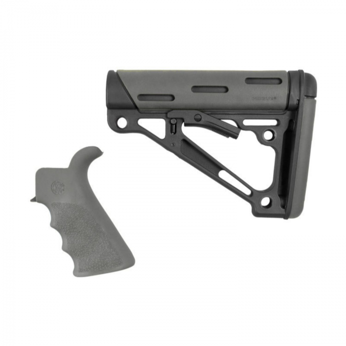 Hogue Hogue AR15 M16 OM Bvrtail Grip Buttstk Comm BuffTube Gry - $67.96 at Everest