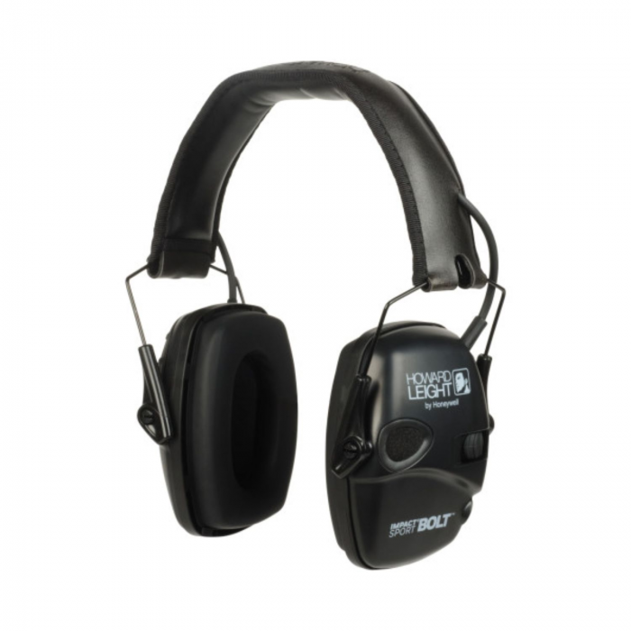 Howard Leight Impact Sport Bolt Black Electronic Earmuff