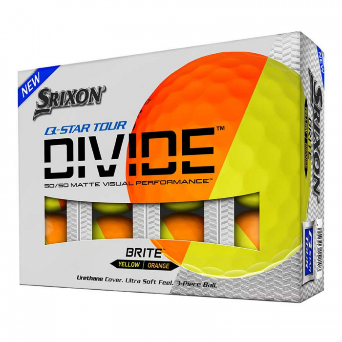 Srixon Srixon Q-Star Tour Divide-Orange Yellow-Dozen - $34.99 at Everest