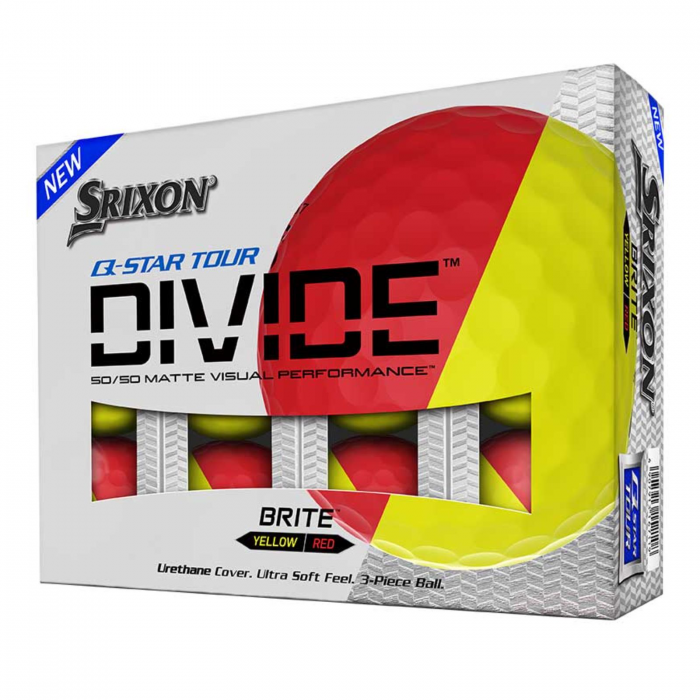 Srixon Srixon Q-Star Tour Divide-Red Yellow-Dozen - $34.99 at Everest