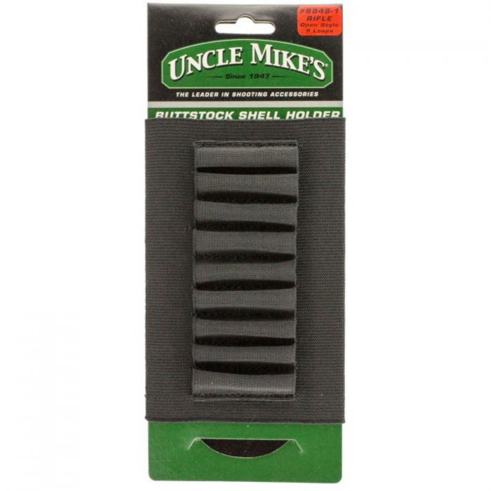 Uncle Mikes Uncle Mikes Buttstock Rifle Open Style Kodra Shell Holder Black - $9.31 at Everest
