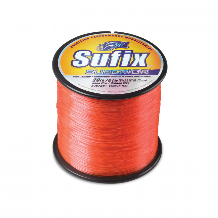Sufix Superior 15 lb Neon Fire 840 Yds