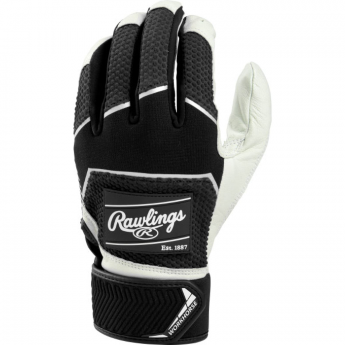 Rawlings Rawlings Workhorse Batting Gloves-Black-M - $40.39 at Everest
