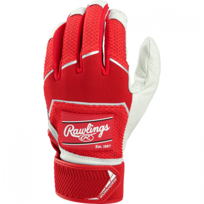 Rawlings Rawlings Workhorse Batting Gloves-Scarlet-S - $40.39 at Everest