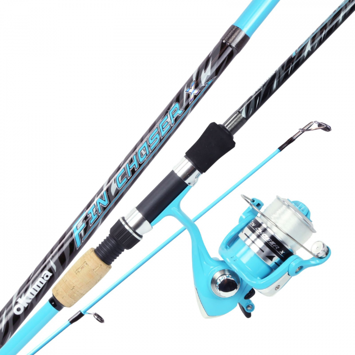 Okuma Okuma Fin Chaser X Series Spinning Combo Sky Blue 6ft6in Rod - $29.32 at Everest