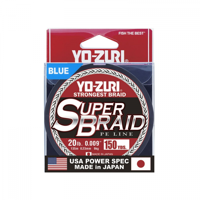 Yo-Zuri Yo-Zuri Super Braid 150 yard Spool Blue 20 Pound Line - $12.74 at Everest