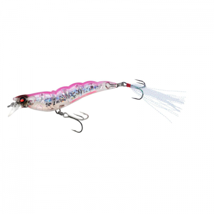 Yo-Zuri Yo-Zuri Crystal 3D Shrimp SS 90mm 3.5in Holographic Hot Pink - $8.49 at Everest