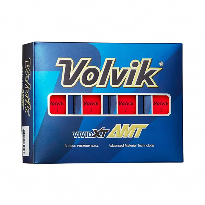 Volvik Volvik Vivid XT AMT Golf Balls Matte Red 12pk - $34.99 at Everest