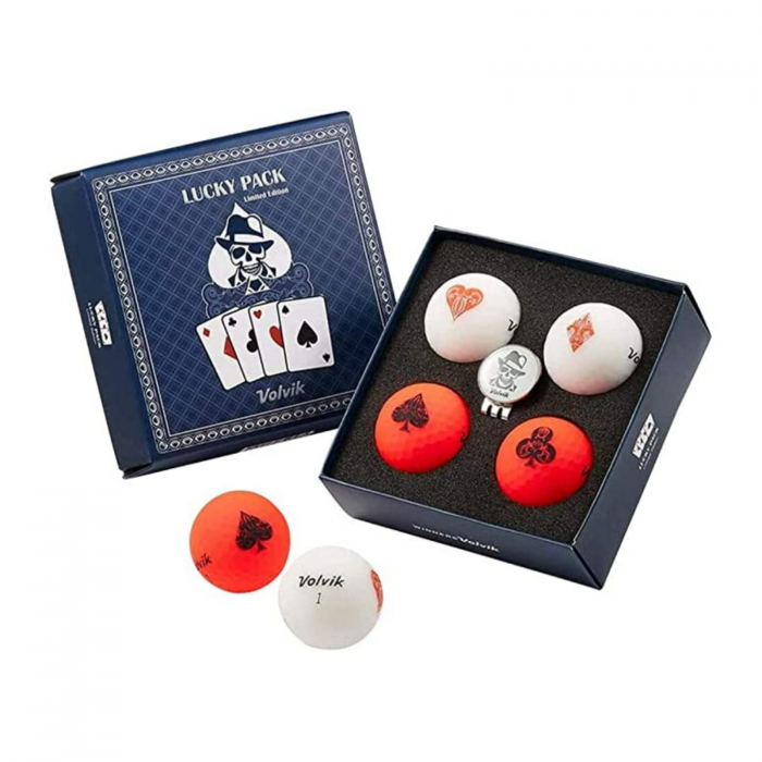 Volvik Volvik Lucky Pack Golf Balls 4pk White Red - $19.99 at Everest