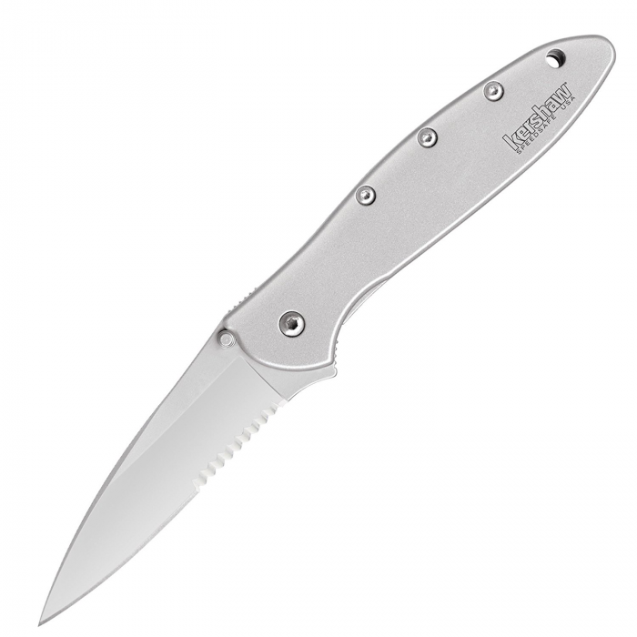 Kershaw Kershaw Leek Assisted 3 in Bead Blast Comboedge SS Handle - $89.99 at Everest