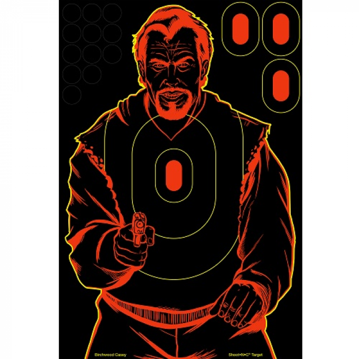 Birchwood Casey Shoot-N-C Bad Guy 12x18 Silhouette Tgt 12pk