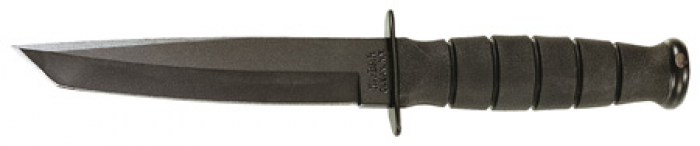 KA-BAR Tanto Fixed 5.25 in Black Blade Kraton Handle