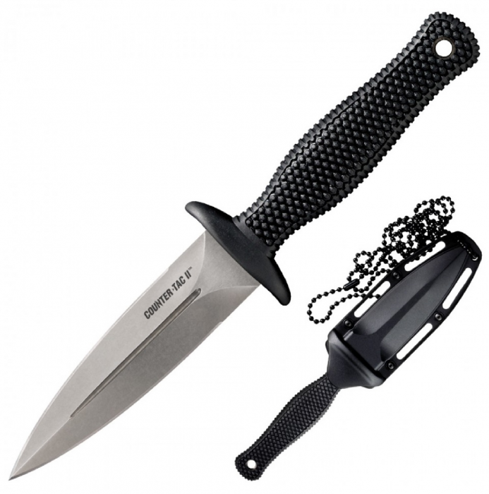 Cold Steel Cold Steel Counter Tac II Fixed Blade 3.375 in Plain Kray-Ex - $46.74 at Everest