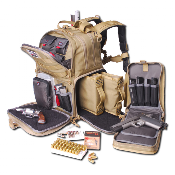 G.P.S. Tactical Range Backpack Tan GPS-T1612BPT